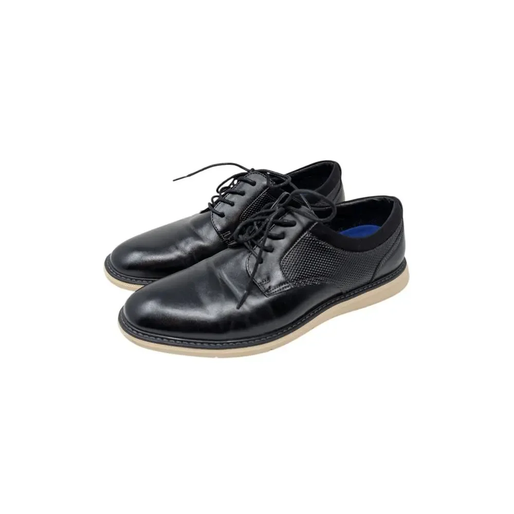 Nunn Bush SmartScent Bloom Black Oxford Dress Shoes 8.5M Comfort Sole